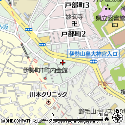 横浜駅根岸道路周辺の地図