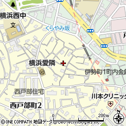 神奈川県横浜市西区西戸部町2丁目132周辺の地図