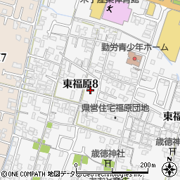 鳥取県米子市東福原8丁目17周辺の地図