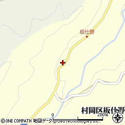 兵庫県美方郡香美町村岡区板仕野166周辺の地図