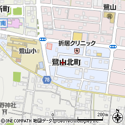 岐阜県岐阜市鷺山北町周辺の地図