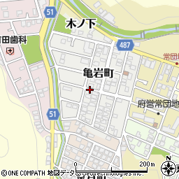 京都府舞鶴市亀岩町周辺の地図