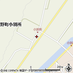 鳥取県鳥取市鹿野町小別所184周辺の地図