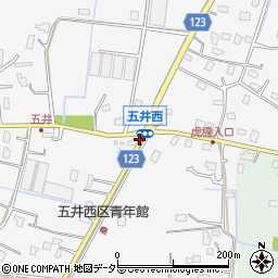 五井西周辺の地図