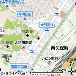 神奈川県横浜市保土ケ谷区岩間町周辺の地図