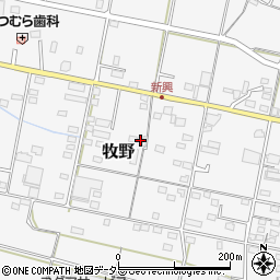 岐阜県美濃加茂市牧野2493周辺の地図