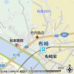 竹内魚店周辺の地図