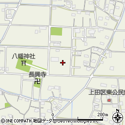 岐阜県揖斐郡池田町上田周辺の地図