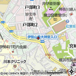 横浜戸部郵便局周辺の地図