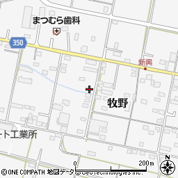 岐阜県美濃加茂市牧野2482-2周辺の地図