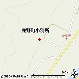 鳥取県鳥取市鹿野町小別所257周辺の地図