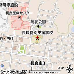 岐阜県立長良特別支援学校周辺の地図