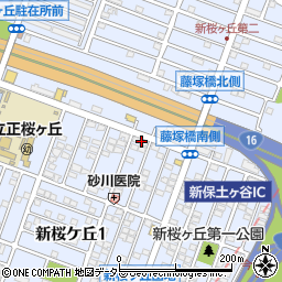 神奈川県横浜市保土ケ谷区新桜ケ丘周辺の地図