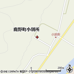 鳥取県鳥取市鹿野町小別所194周辺の地図