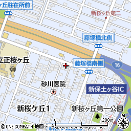 神奈川県横浜市保土ケ谷区新桜ケ丘周辺の地図