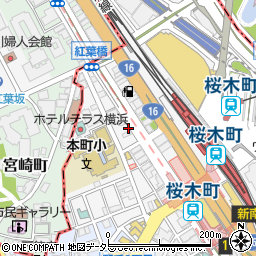 リパーク横浜花咲町３丁目駐車場周辺の地図