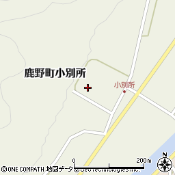 鳥取県鳥取市鹿野町小別所197周辺の地図