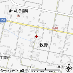岐阜県美濃加茂市牧野2484-2周辺の地図