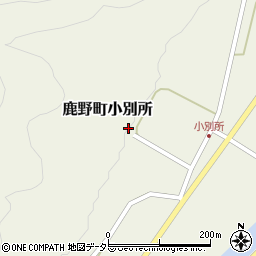 鳥取県鳥取市鹿野町小別所255周辺の地図