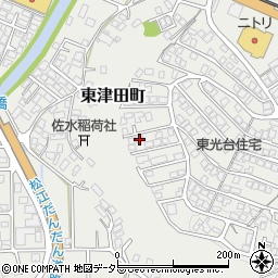 島根県松江市東津田町2160周辺の地図