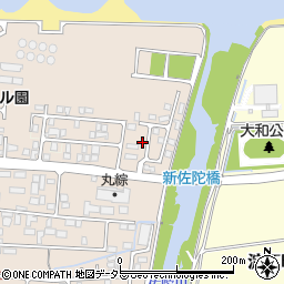 鳥取県米子市淀江町佐陀1301-8周辺の地図