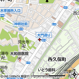 ファミリーマート岩間町店周辺の地図