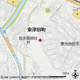 島根県松江市東津田町2168-18周辺の地図