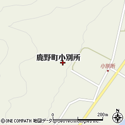 鳥取県鳥取市鹿野町小別所254周辺の地図