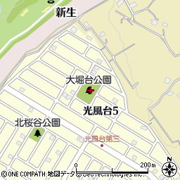 大堀台公園周辺の地図