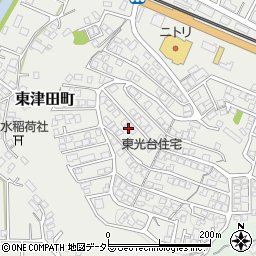 島根県松江市東津田町1周辺の地図
