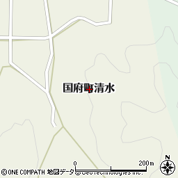 鳥取県鳥取市国府町清水周辺の地図