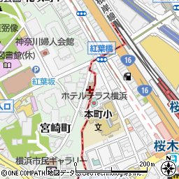 神奈川県横浜市西区宮崎町2周辺の地図