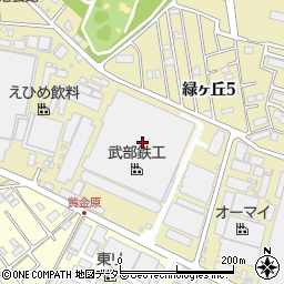株式会社武部鉄工所　本社製品開発室周辺の地図