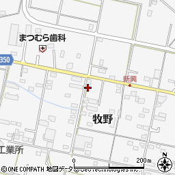 岐阜県美濃加茂市牧野2484周辺の地図