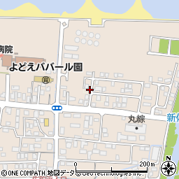 鳥取県米子市新田周辺の地図