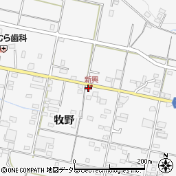 岐阜県美濃加茂市牧野2501周辺の地図