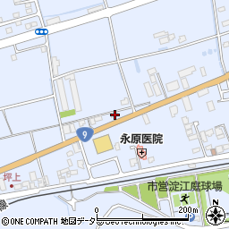 鳥取県米子市淀江町西原1098-1周辺の地図