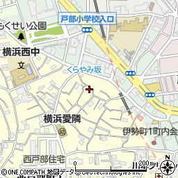 神奈川県横浜市西区西戸部町2丁目159周辺の地図