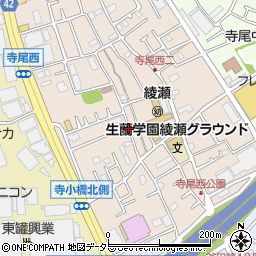 神奈川県綾瀬市寺尾西2丁目周辺の地図