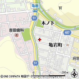 京都府舞鶴市亀岩町25周辺の地図