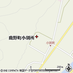 鳥取県鳥取市鹿野町小別所204周辺の地図
