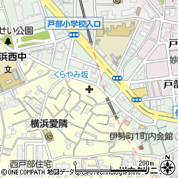 神奈川県横浜市西区西戸部町2丁目166周辺の地図