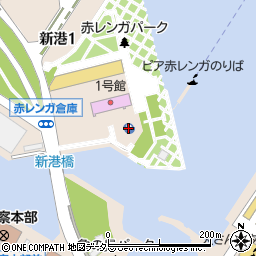 横浜赤レンガ倉庫（赤レンガパーク　第２駐車場）周辺の地図