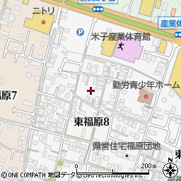 鳥取県米子市東福原8丁目22周辺の地図