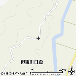 兵庫県豊岡市但東町日殿周辺の地図
