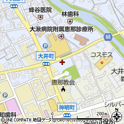 岡三証券恵那支店周辺の地図
