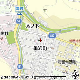 京都府舞鶴市亀岩町64周辺の地図