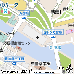 横浜税関業務部　原産地調査官周辺の地図