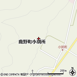 鳥取県鳥取市鹿野町小別所216周辺の地図