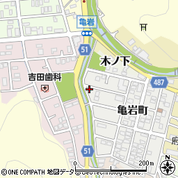 京都府舞鶴市亀岩町23周辺の地図